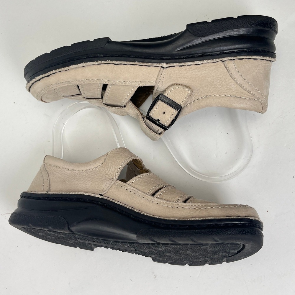 Birkenstock Leather Fisherman Sandals Closed Toe Comfort Walking EU 37 - Picture 7 of 15